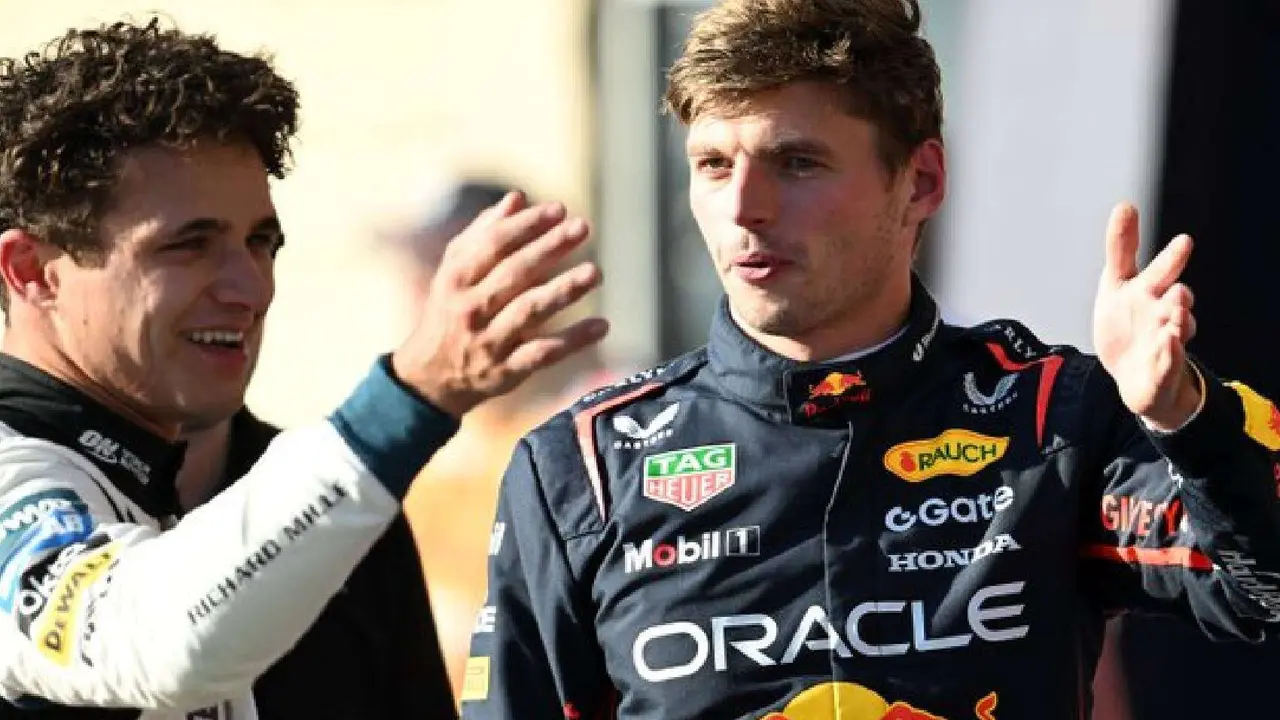 Lando Norris y Max Verstappen. / @redbullracing