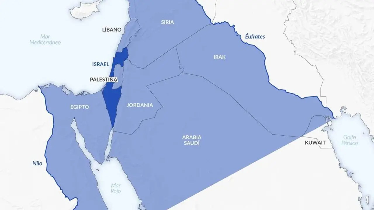 El Gran Israel, desde el Nilo al &Eacute;ufrates.