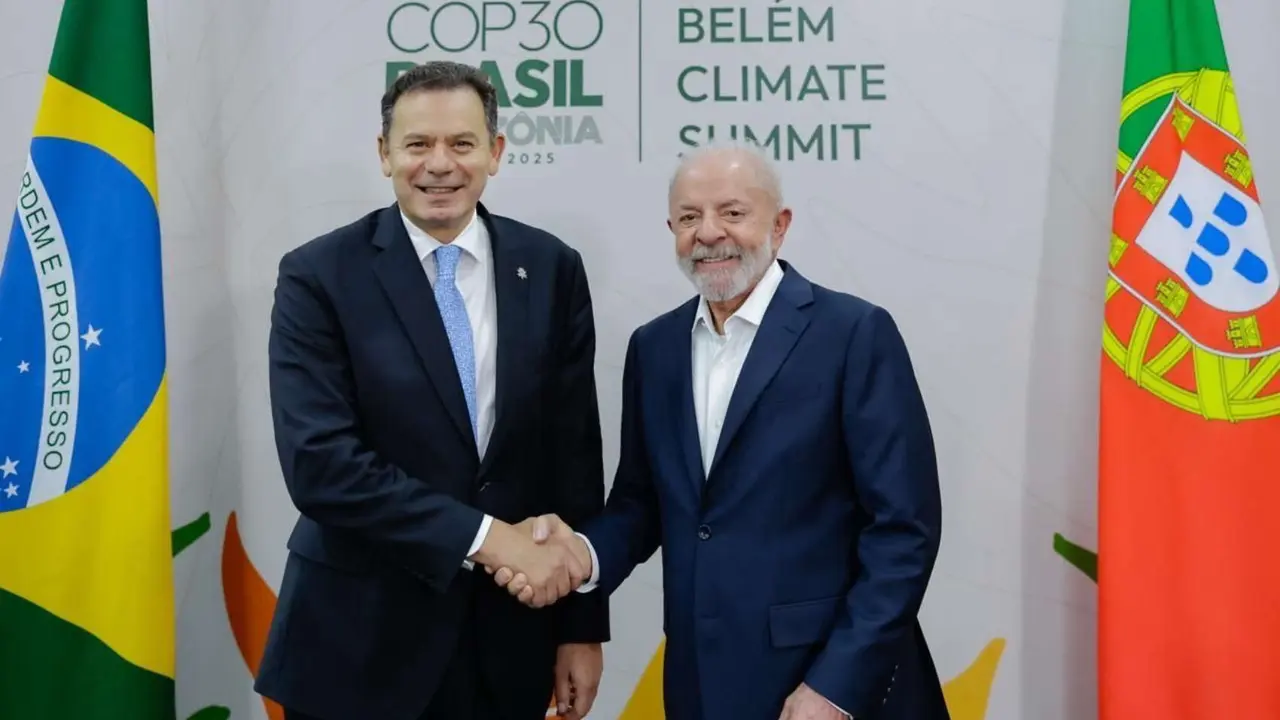 Lu&iacute;s Montenegro, primer ministro de Portugal y Lu&iacute;z In&aacute;cio Lula da Silva, presidente de Brasil. / @LulaOficial