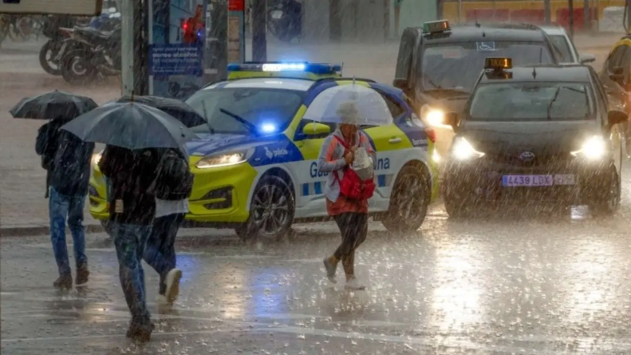Lluvia en Espa&ntilde;a. / RR. SS.
