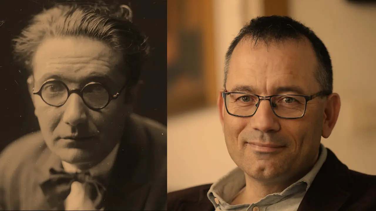 Alfonso Daniel R. Castelao y Xos&eacute; Mexuto. / Mundiario
