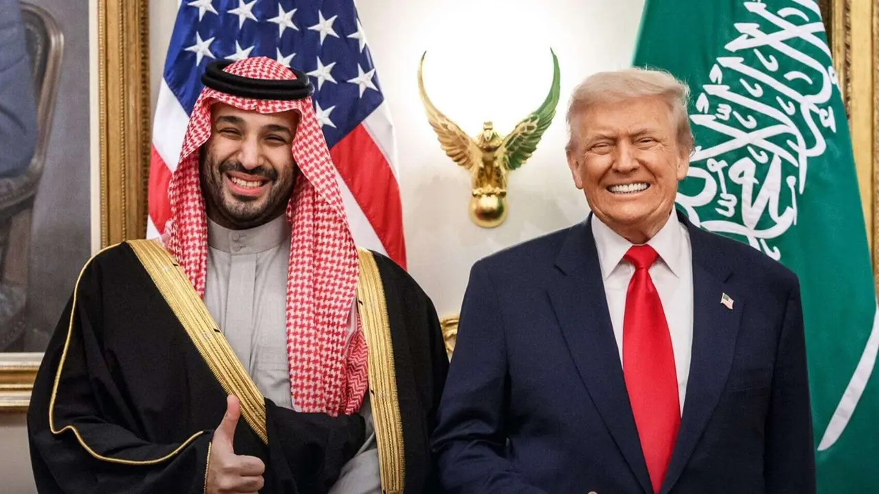 Mohamed bin Salm&aacute;n, pr&iacute;ncipe heredero de Arabia Saud&iacute;; y Donald Trump, presidente de EE UU. / @WhiteHouse.