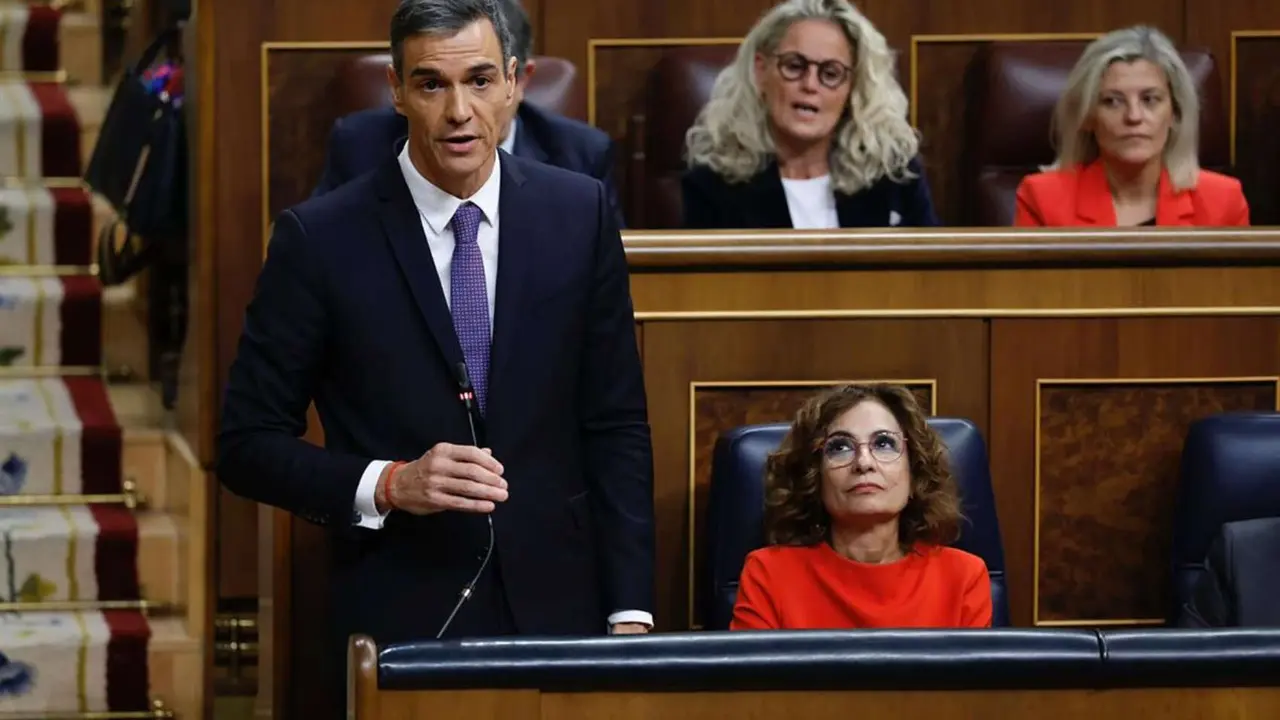 Pedro S&aacute;nchez, presidente del Gobierno en el Congreso. / La Moncloa.