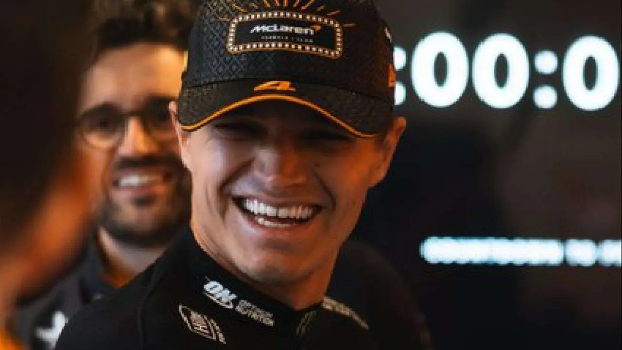 Lando Norris. /  @mclarenF1