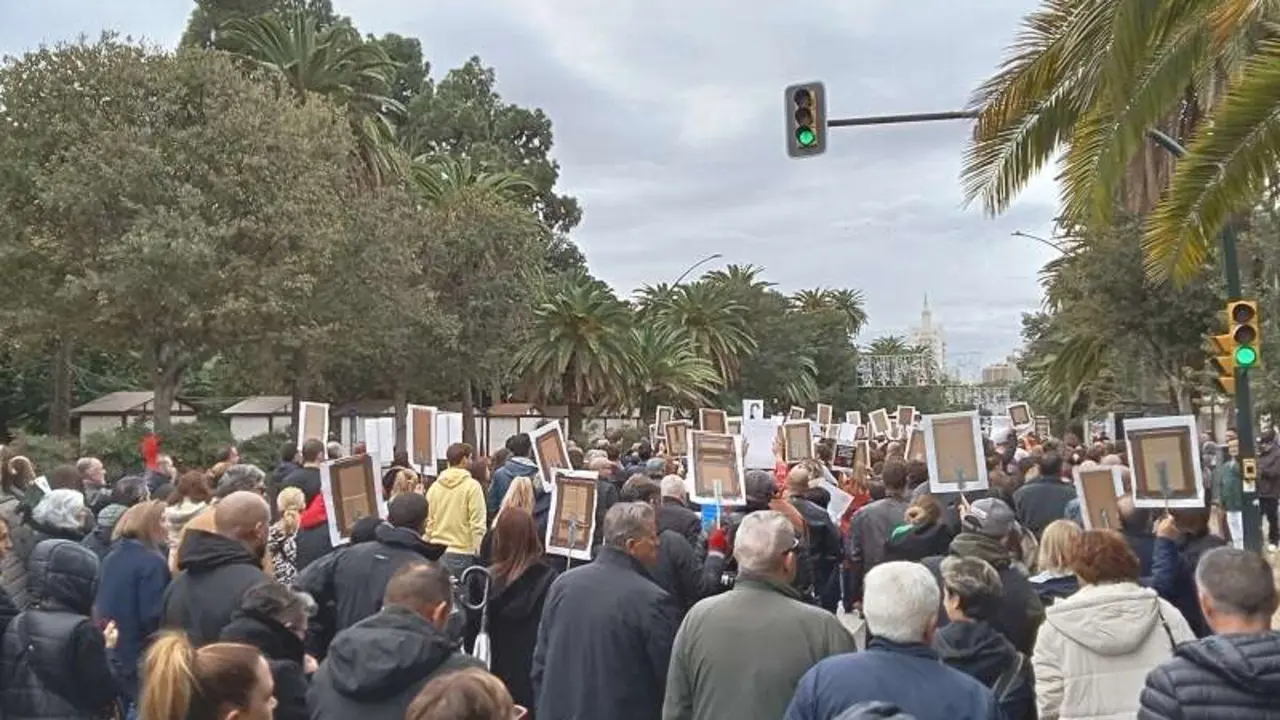 Inicio de la manifestaci&oacute;n en el Parque