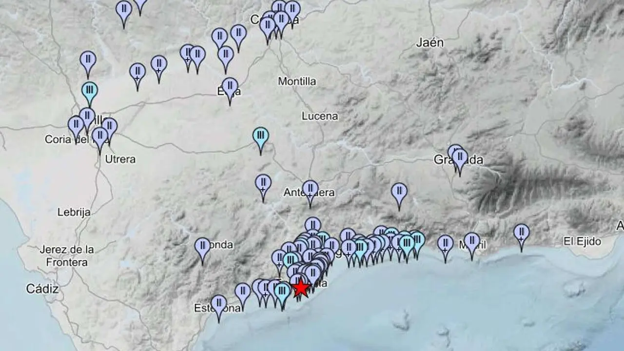 Terremoto en M&aacute;laga. / @opiniondemalaga en X