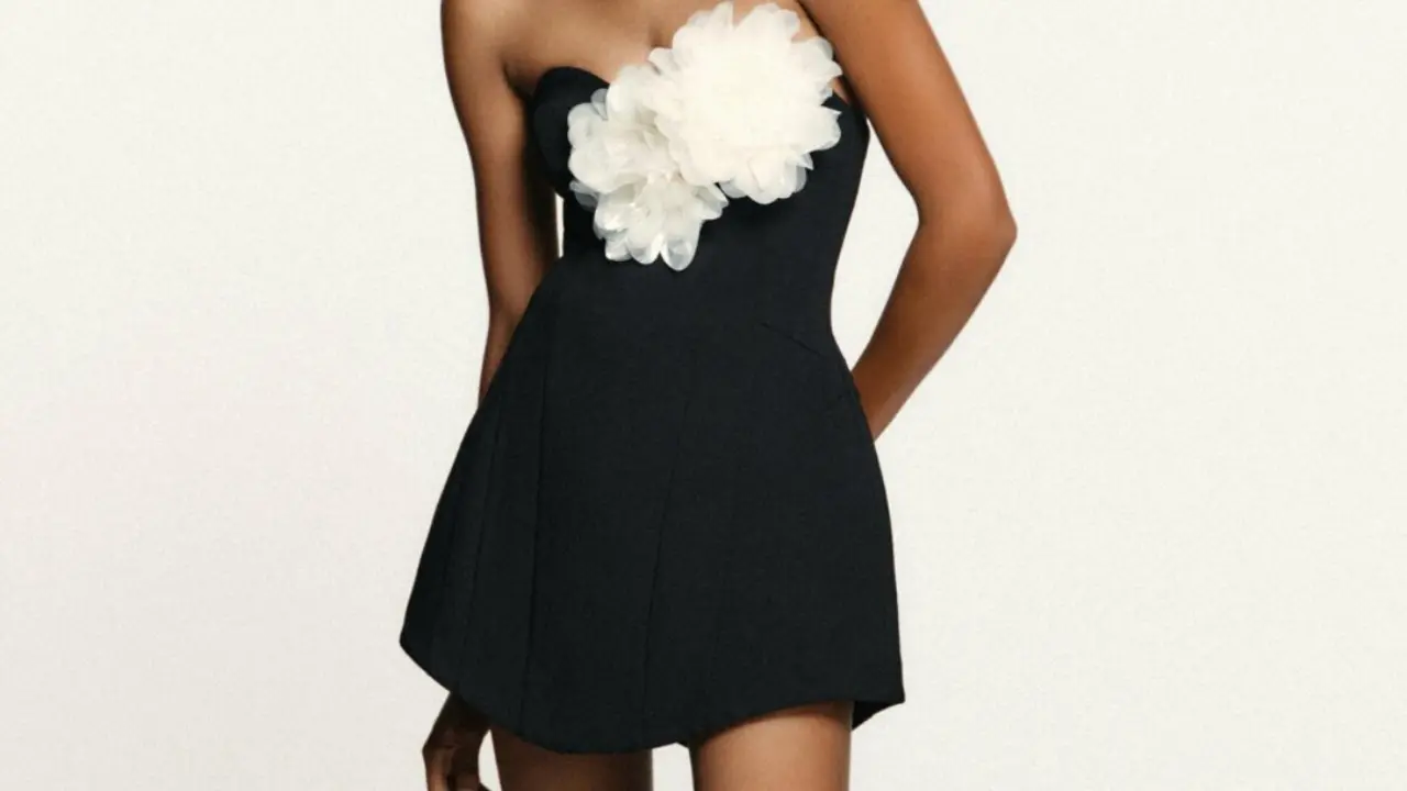 Vestido contraste, Zara.com.