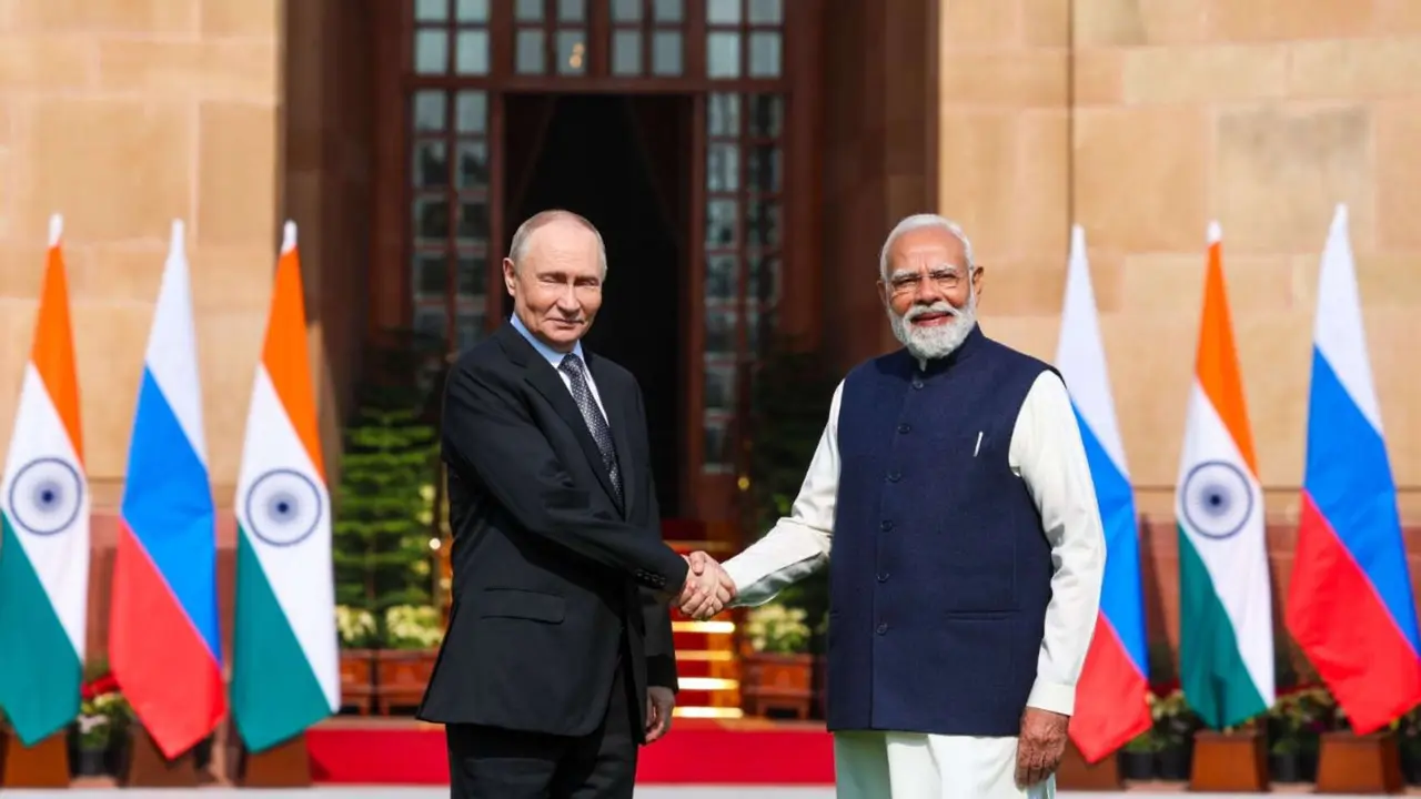 Vladimir Putin, mandatario de Rusia y Narendra Modi, primer ministro de la India. / @narendramodi