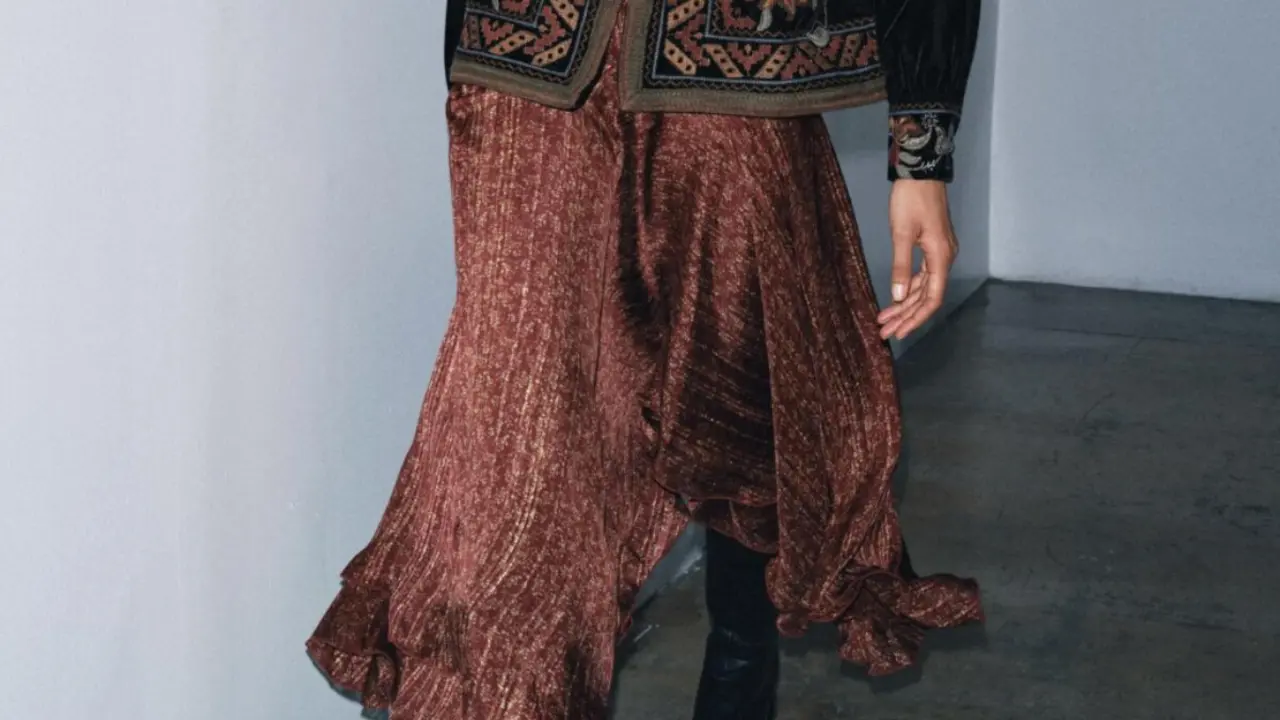 Falda estampada, Zara.com. (1)