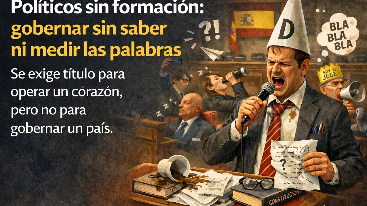 Pol&iacute;ticos sin formaci&oacute;n pol&iacute;tica