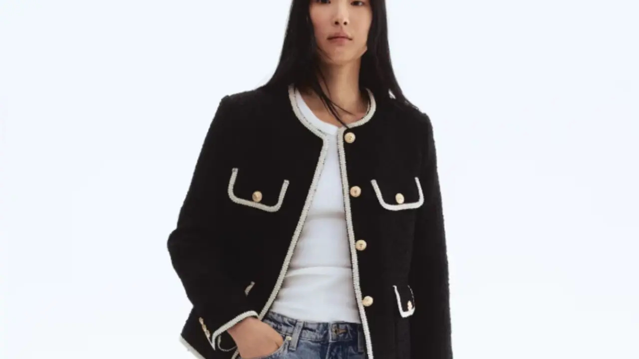Chaqueta en bouclé, H&M.com.