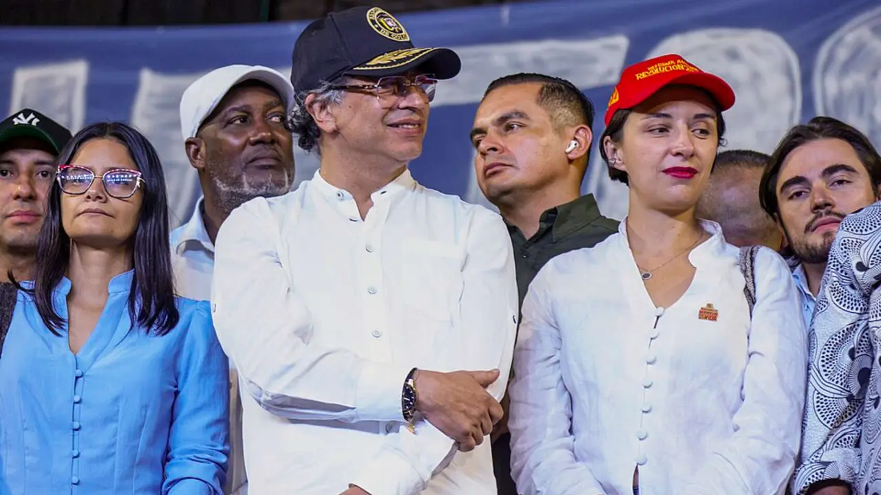 Gustavo Petro, presidente de Colombia en un mitin en Cali, Valle del Cauca. / Presidencia de Colombia