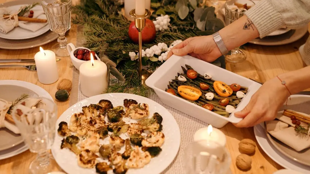 Comida de Navidad. / Nicole Michalou en Pexels