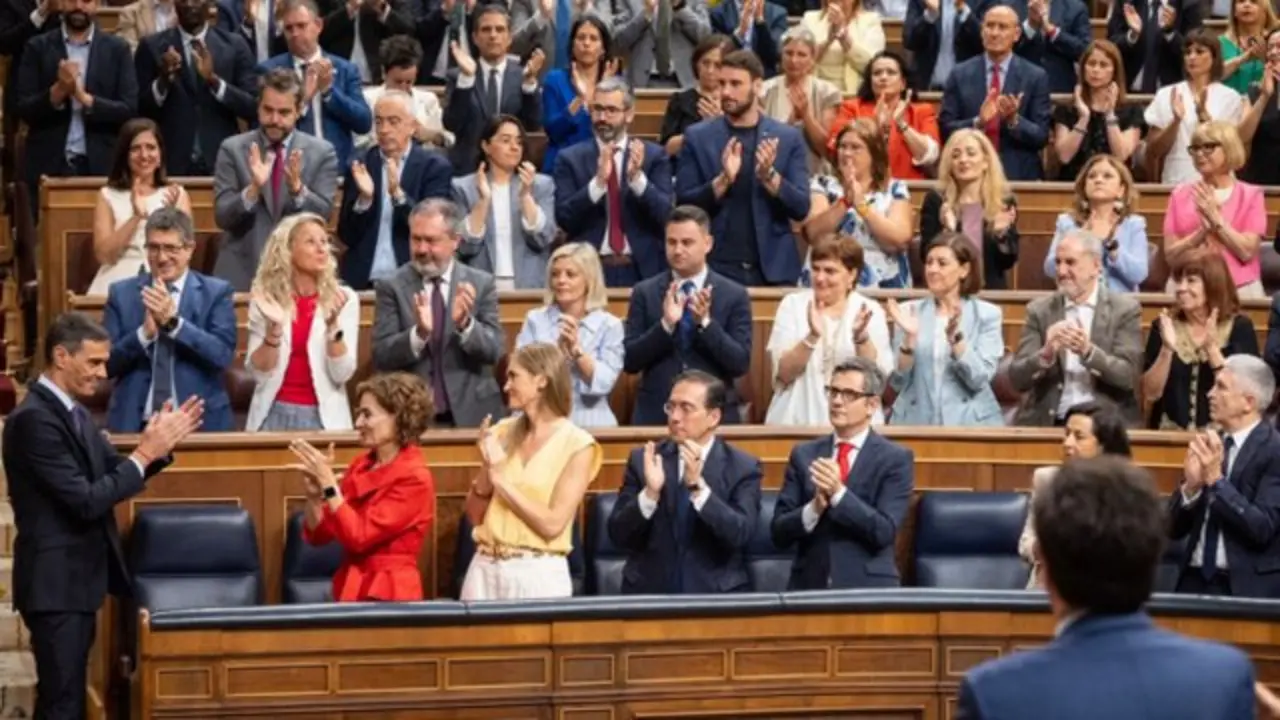 Pedro S&aacute;nchez en el Congreso . / PSOE,