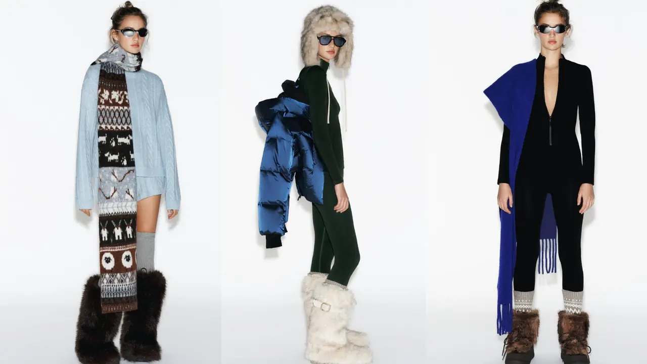 Diferentes modelos de moda de ski de Zara. / RRSS.