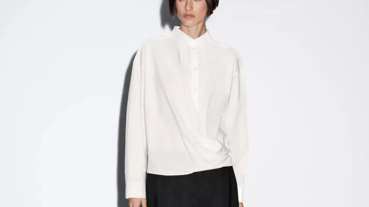 Camisa asimétrica, Massimo Dutti.com.