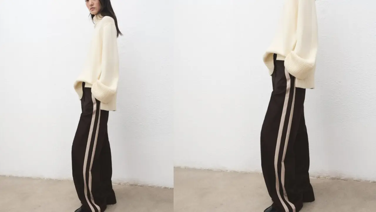 Pantalón wide leg, Mango.com.