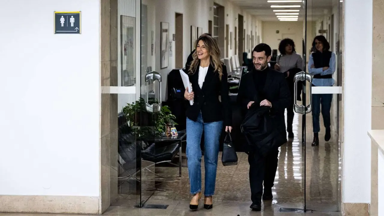 Yolanda D&iacute;az, vicepresidenta segunda y l&iacute;der de Sumar y Pablo Bustinduy, ministro de Consumo y Derechos Sociales. / RR.SS.