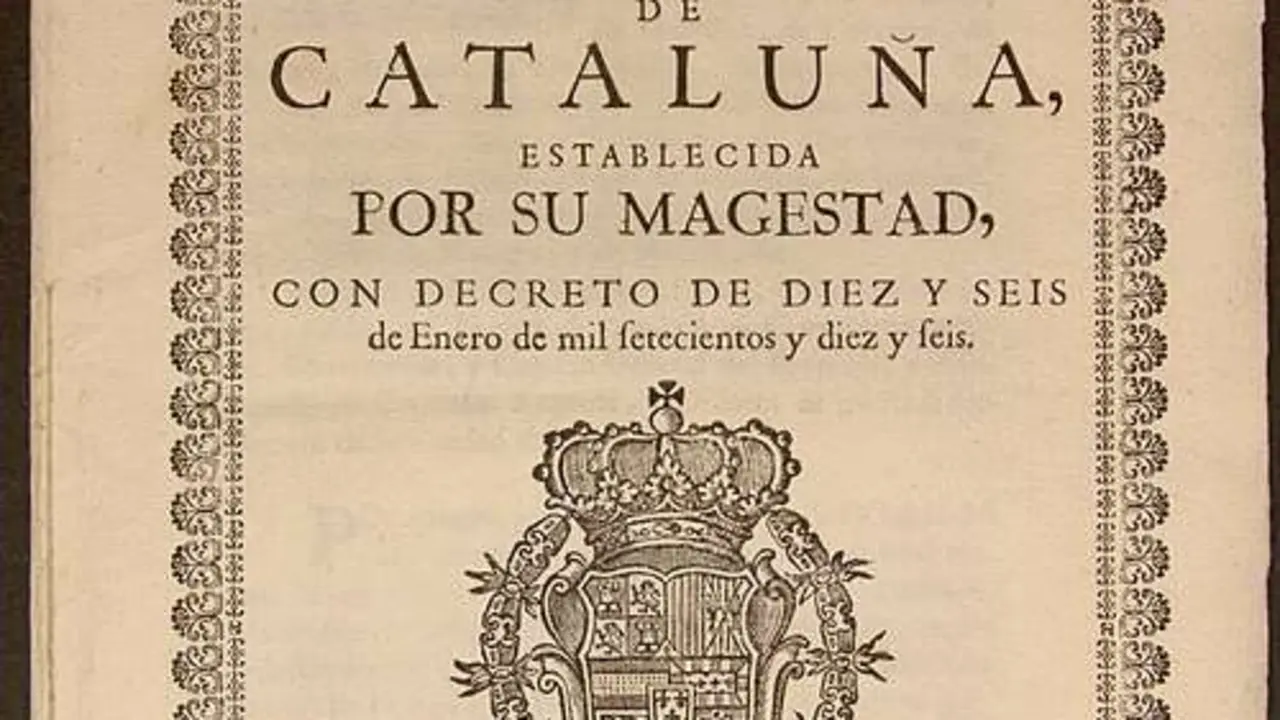 Decreto de Nueva Planta de Catalu&ntilde;a