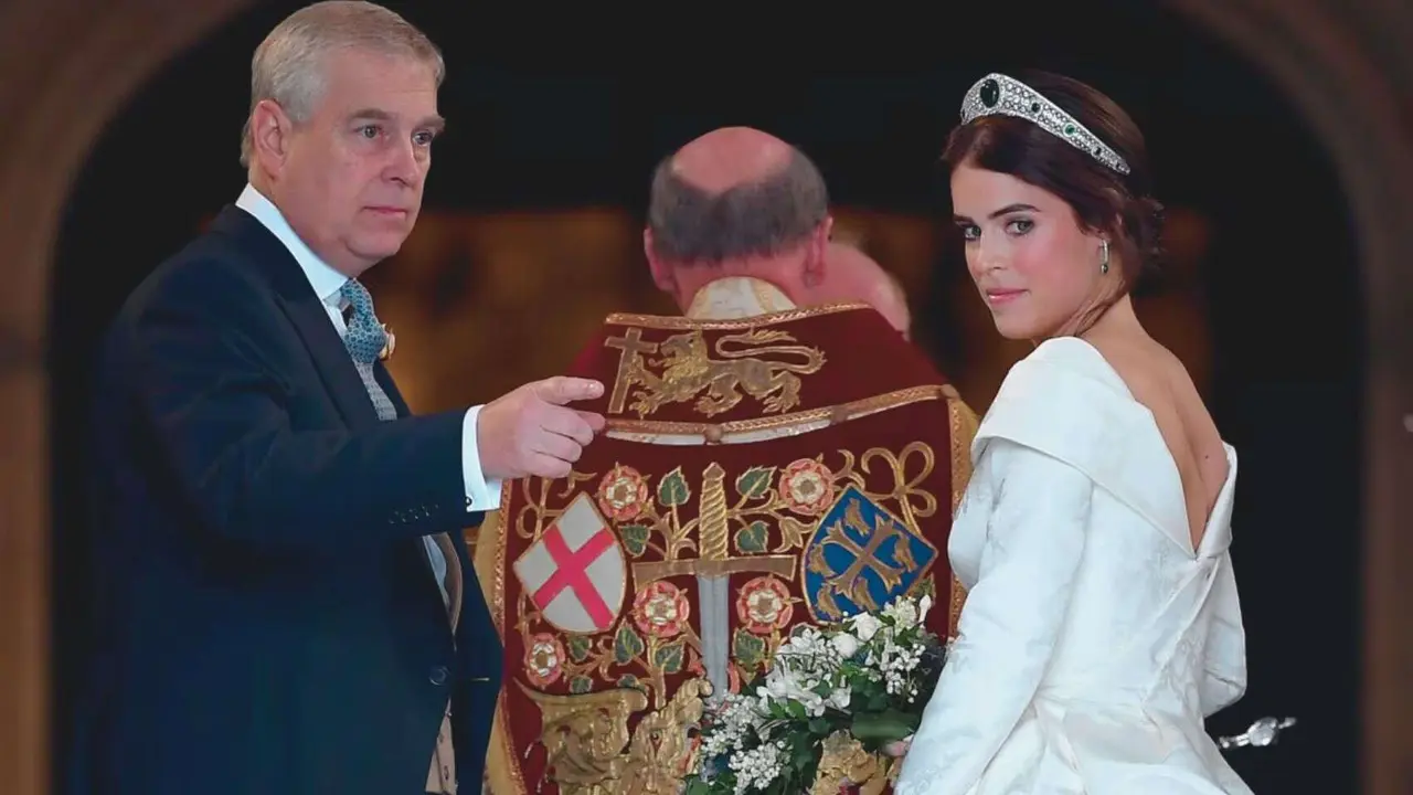 Andrew Mountbatten-Windsor y su hija menor, la princesa Eugenia de York. / RR SS.