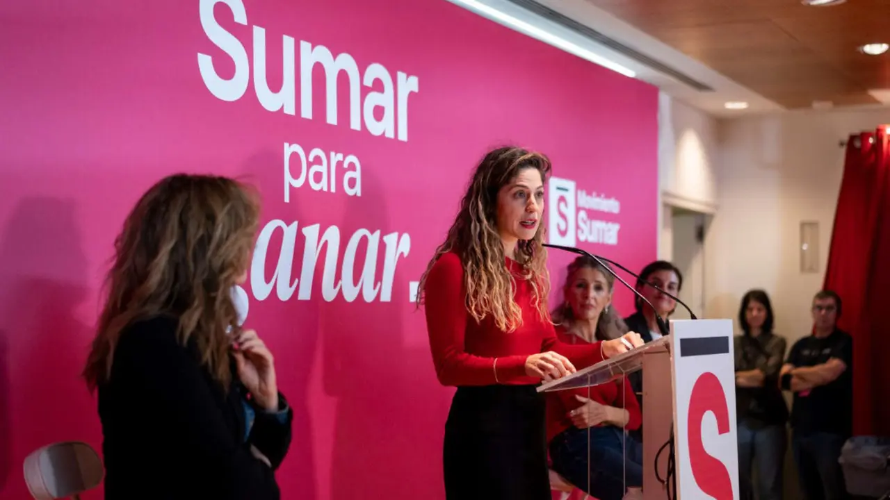 Lara Hern&aacute;ndez, secretaria de Organizaci&oacute;n del Movimiento Sumar y Yolanda D&iacute;az, vicepresidenta segunda del Gobierno. / RR.SS.