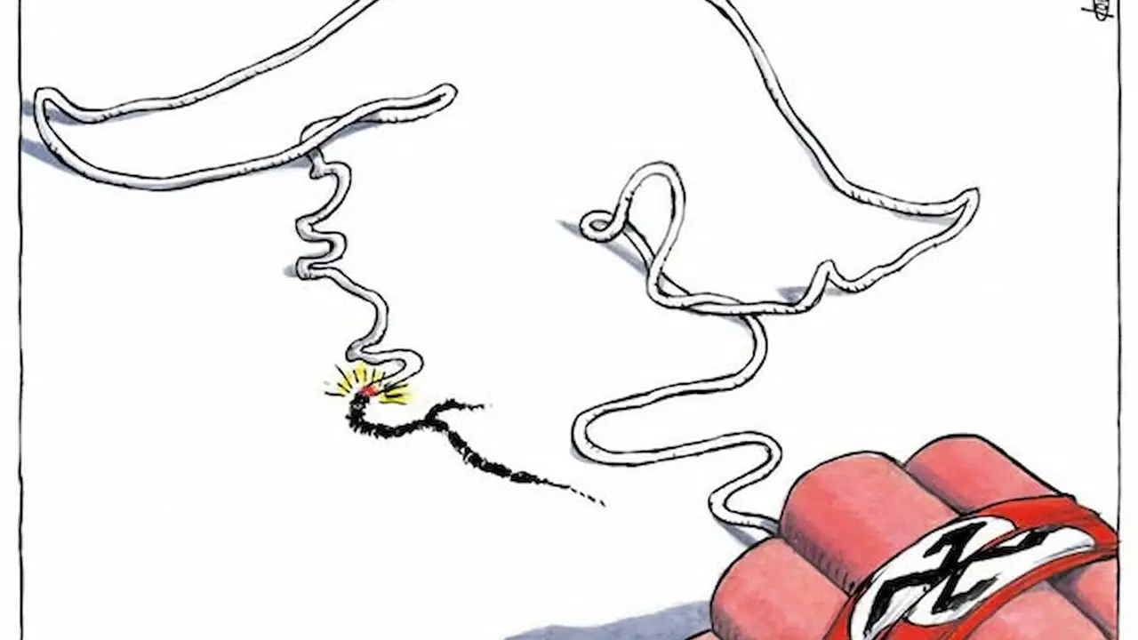 La bomba fascista / Michael Kountouris, Grecia
