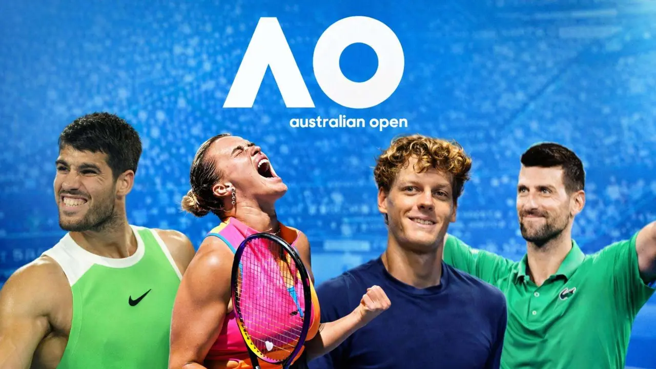 Alcaraz, Sabalenka, Sinner y Djokovic. /   Instagram: australianopen