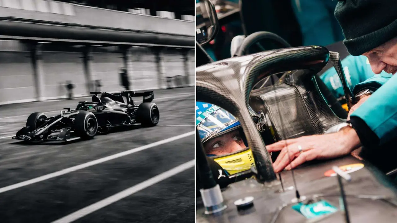 El nuevo coche de Aston Martin piloteado por Fernando Alonso  @astonmartinf1