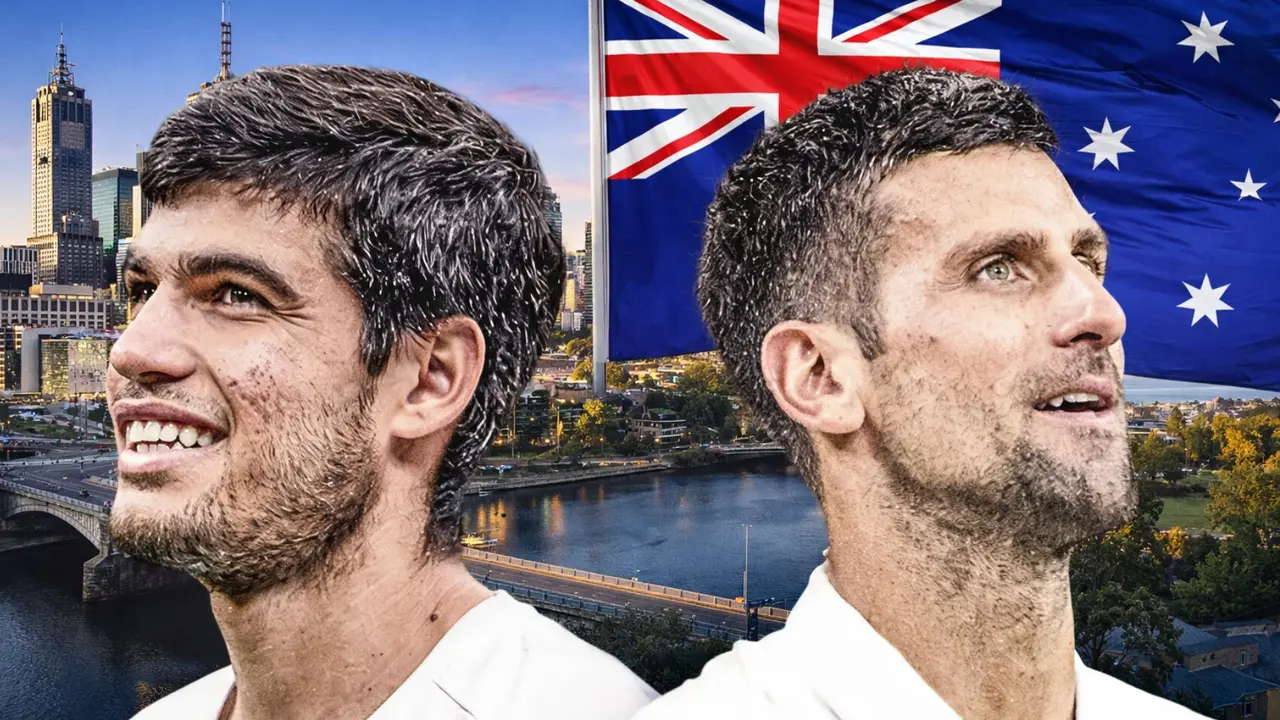 Carlos Alcaraz y Novak Djokovic. / @wimbledon