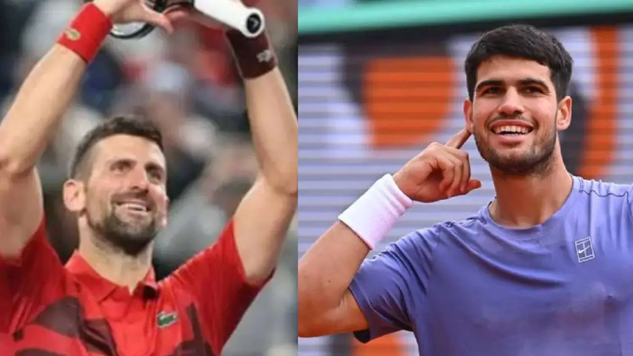 Novak Djokovic y Carlos Alcaraz. /  Instagram: djokernole y @atptour