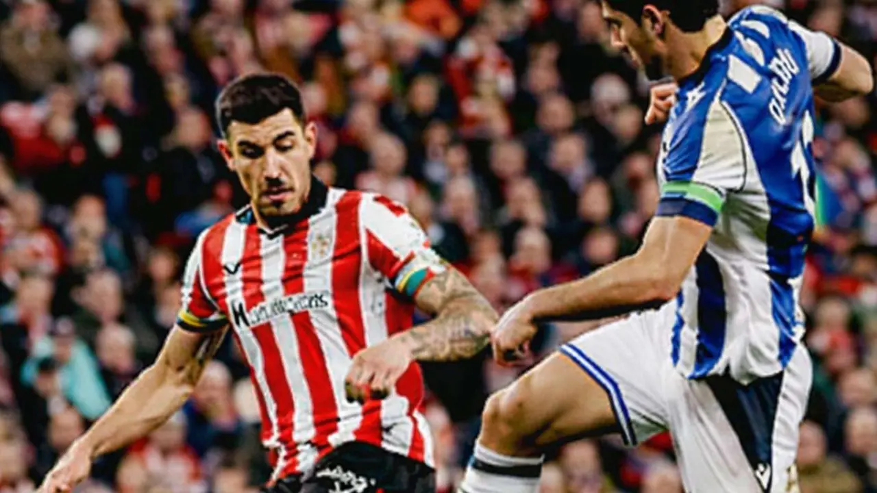 Una imagen del partido entre el Athletic y la Real Sociedad. /   @realsociedad