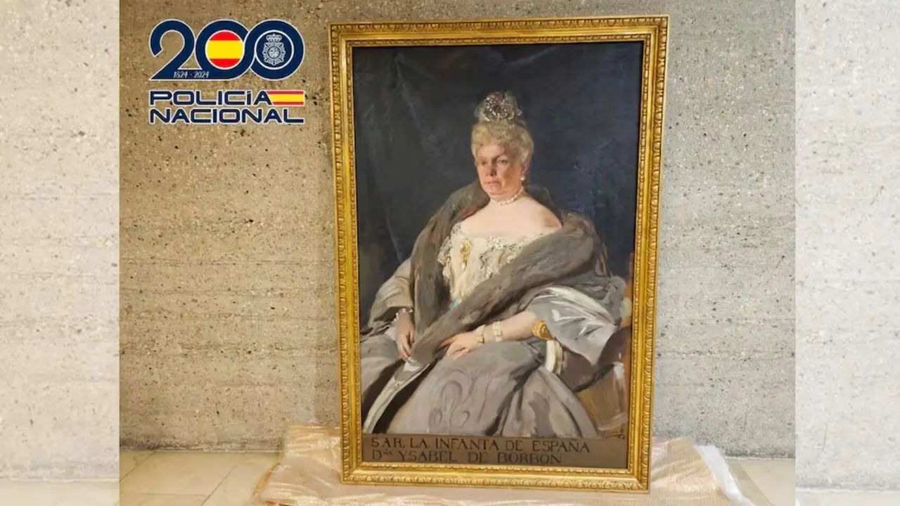 'La Chata', cuadro de Joaqu&iacute;n Sorolla realizado en 1908 y desaparecido desde los a&ntilde;os setenta, recuperado ahora por los agentes. / Polic&iacute;a Nacional.