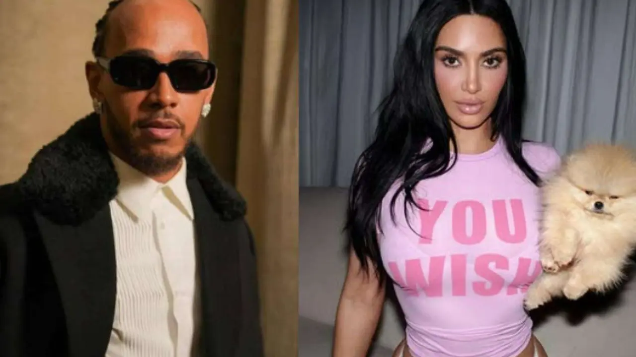 Lewis Hamilton y Kim Kardashian. /  Instagram:  lewishamilton y kimkardashian