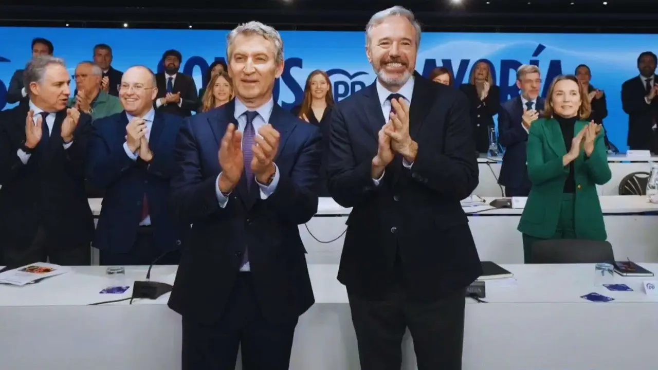 Alberto N&uacute;&ntilde;ez Feij&oacute;o y Jorge Azc&oacute;n. / @NunezFeijoo.