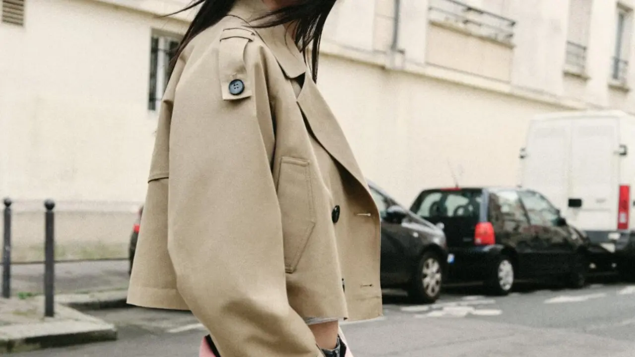 Trench cruzado, Zara.com.