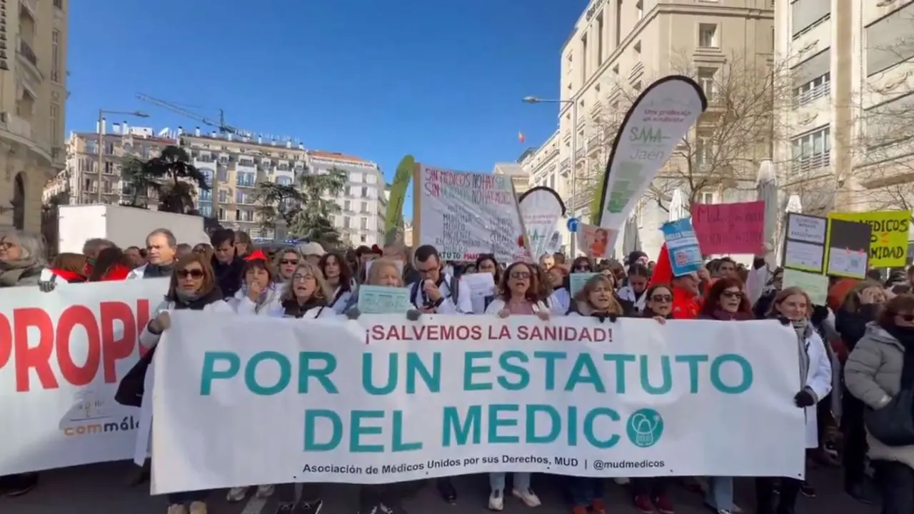 Huelga de m&eacute;dicos. / @MUDmedicos.