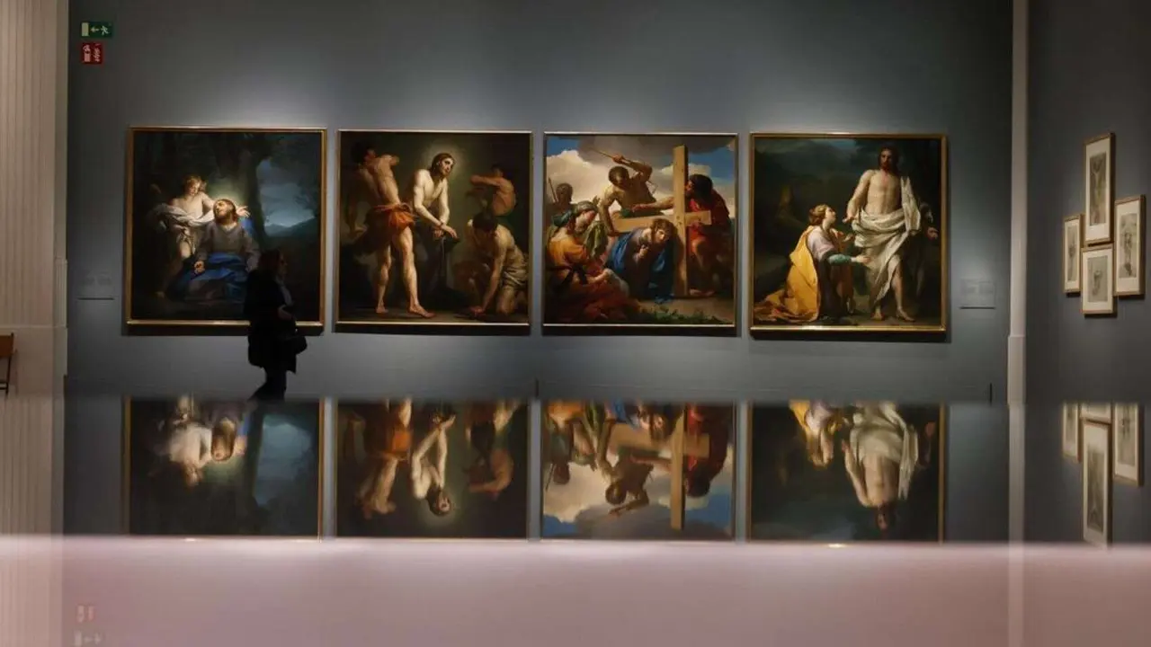 Mengs en el Museo del Prado. / RR SS.