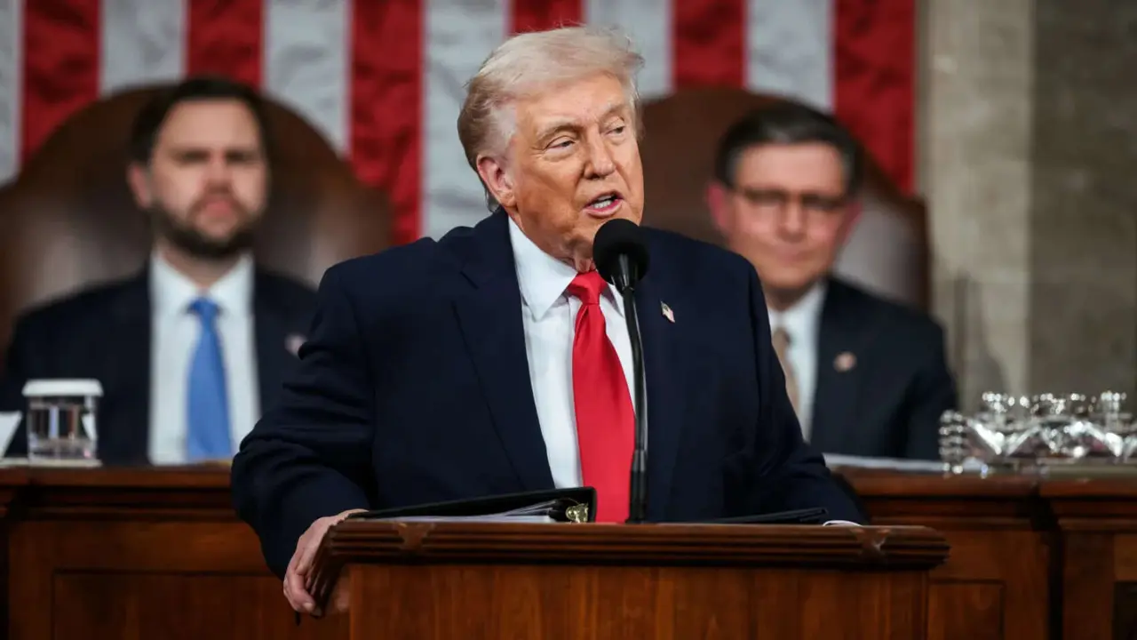 El presidente Donald Trump en el Congreso de EE UU. / White House