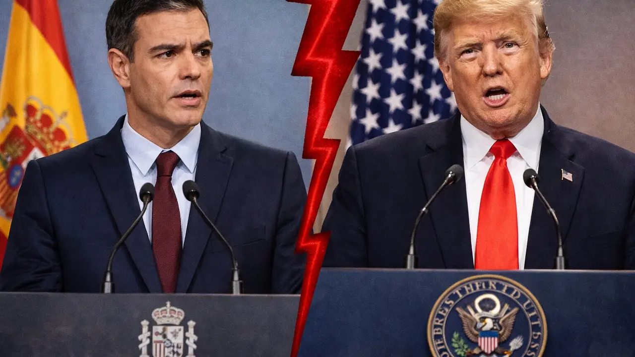 Pedro S&aacute;nchez y Donald Trump. / Mundiario.