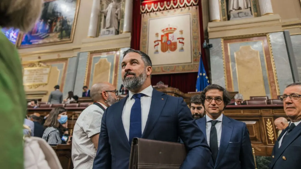 Santiago Abascal, l&iacute;der de Vox en el Congreso. / Vox