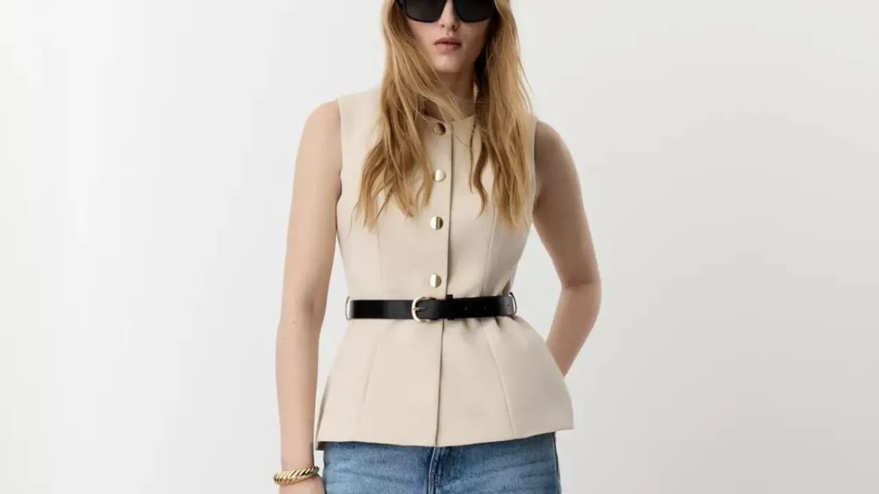 Chaleco peplum, Lefties.com.