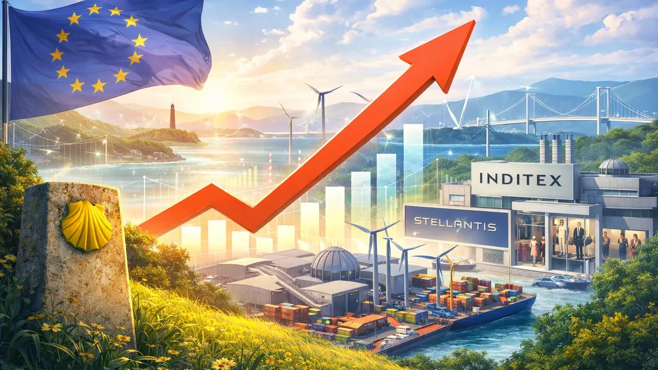 Ilustraci&oacute;n sobre la econom&iacute;a de Galicia. / Mundiario