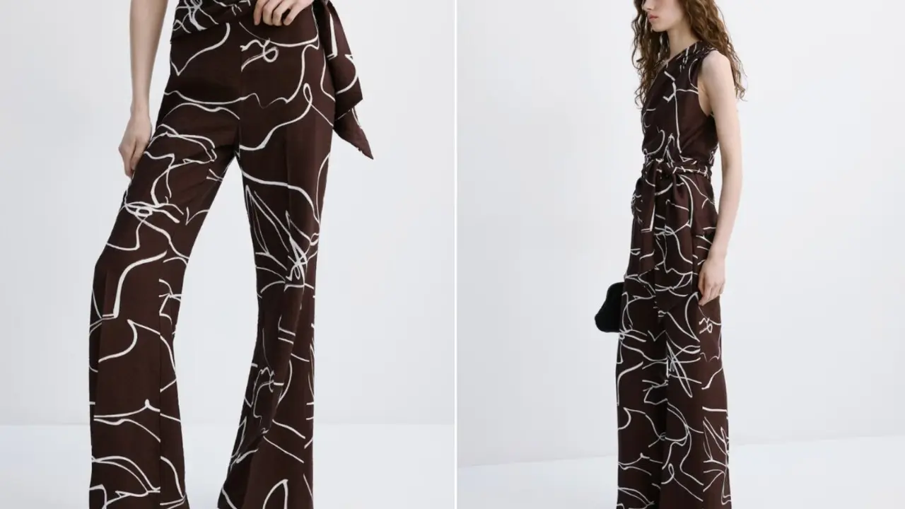 Pantalón estampado, Mango.com.