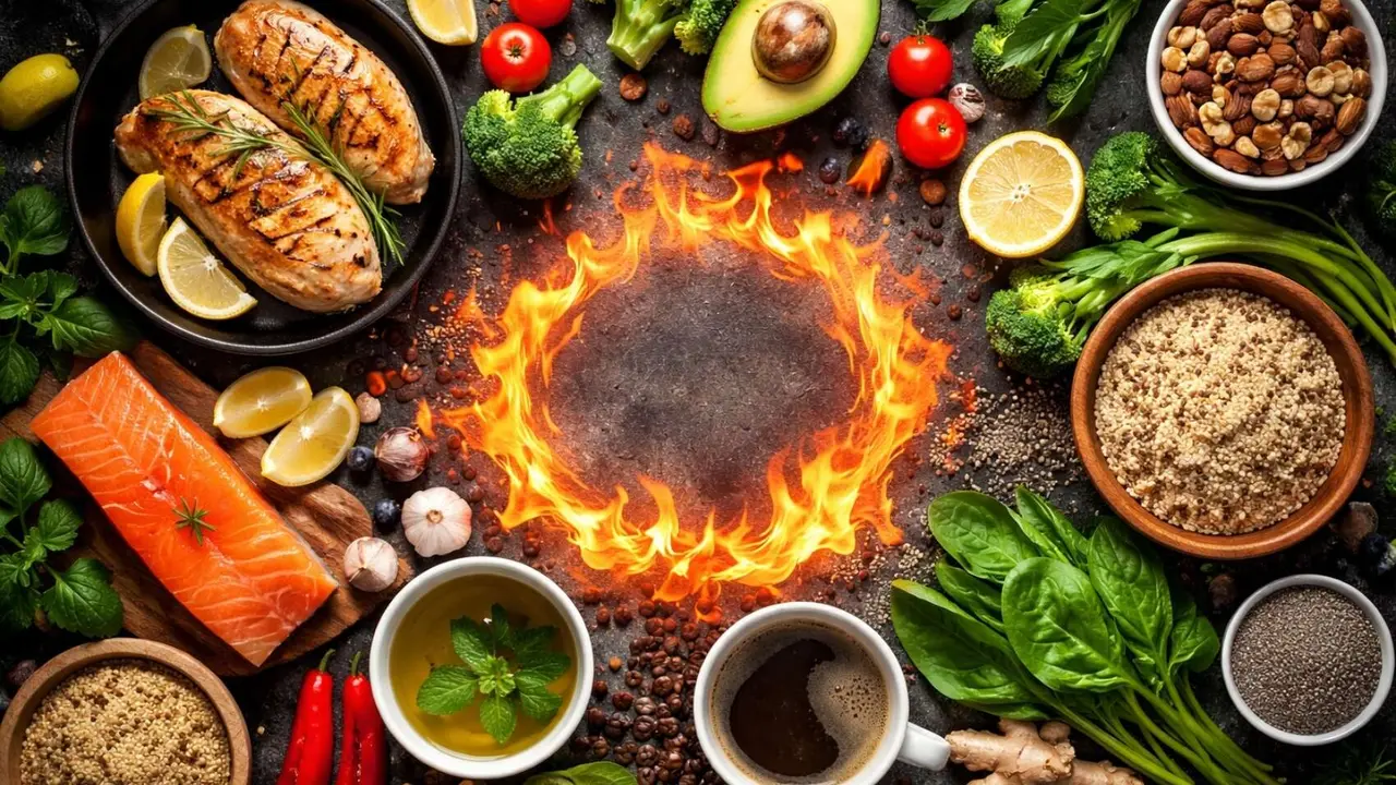 Alimentos para acelerar el metabolismo. / IA.