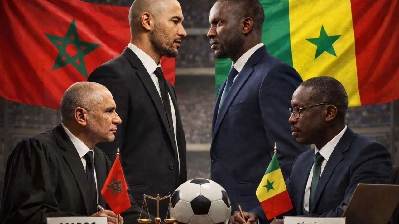 Ilustraci&oacute;n relacionada con el conflicto deportivo que protagonizan Marruecos y Senegal. /   Mundiario