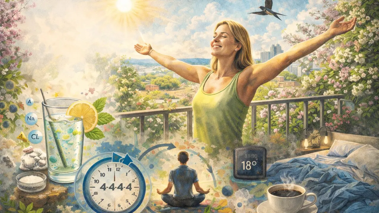 Mujer disfrutando del sol matutino. / Mundiario.