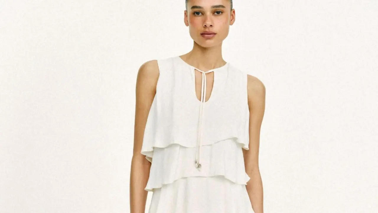 Vestido volantes, Zara.com.