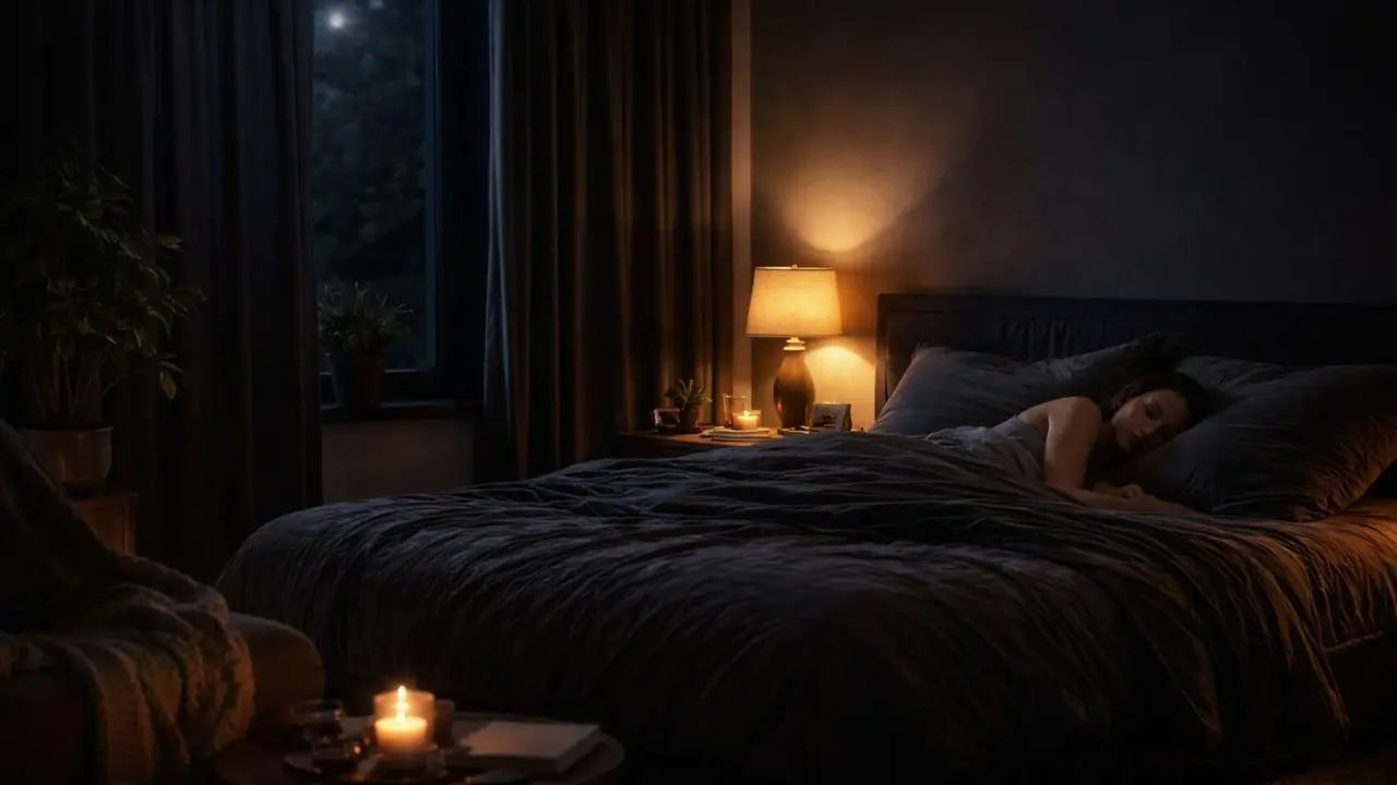 Una mujer descansando en su habitaci&oacute;n. / IA.