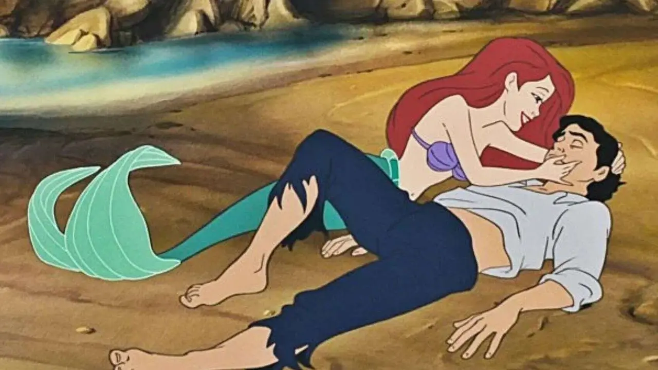La Sirenita con su pr&iacute;ncipe. / Disney.