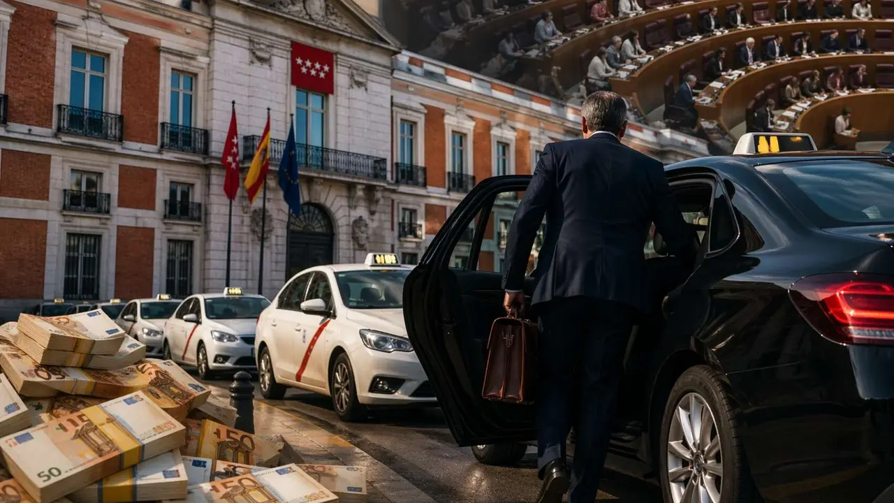 Poder y dinero en la calle. / IA.